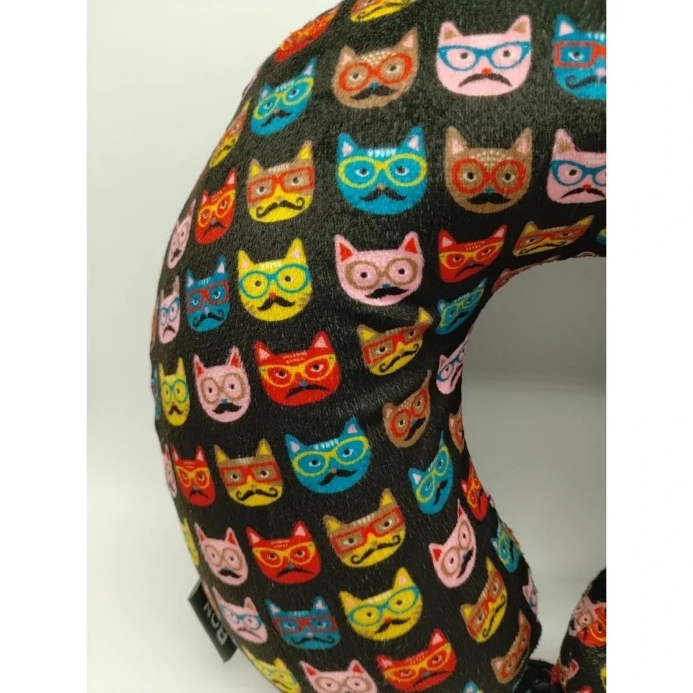 Bon Voyage Cats U Shaped Travel Pillow Neck Support Head Rest Airplane Cushion